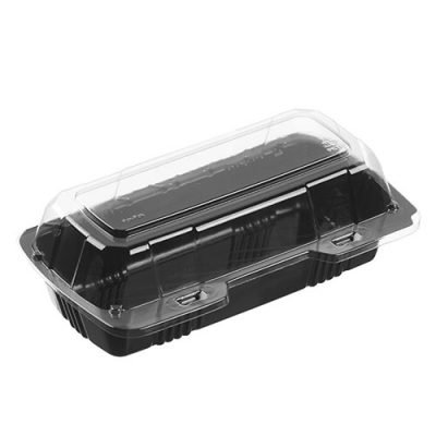 29565 8 IN SUB HINGED BLACK BASE CLEAR LID